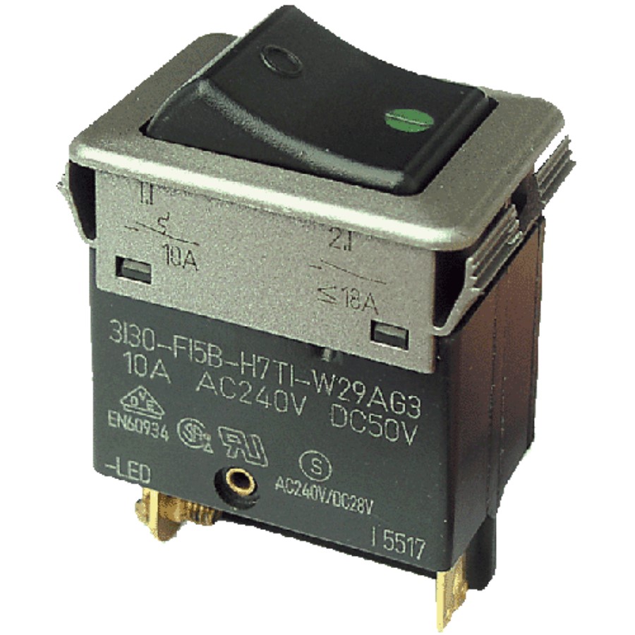 Thermal circuit breaker 2-pole